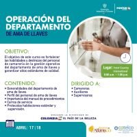 Operación del departamento de ama de llaves