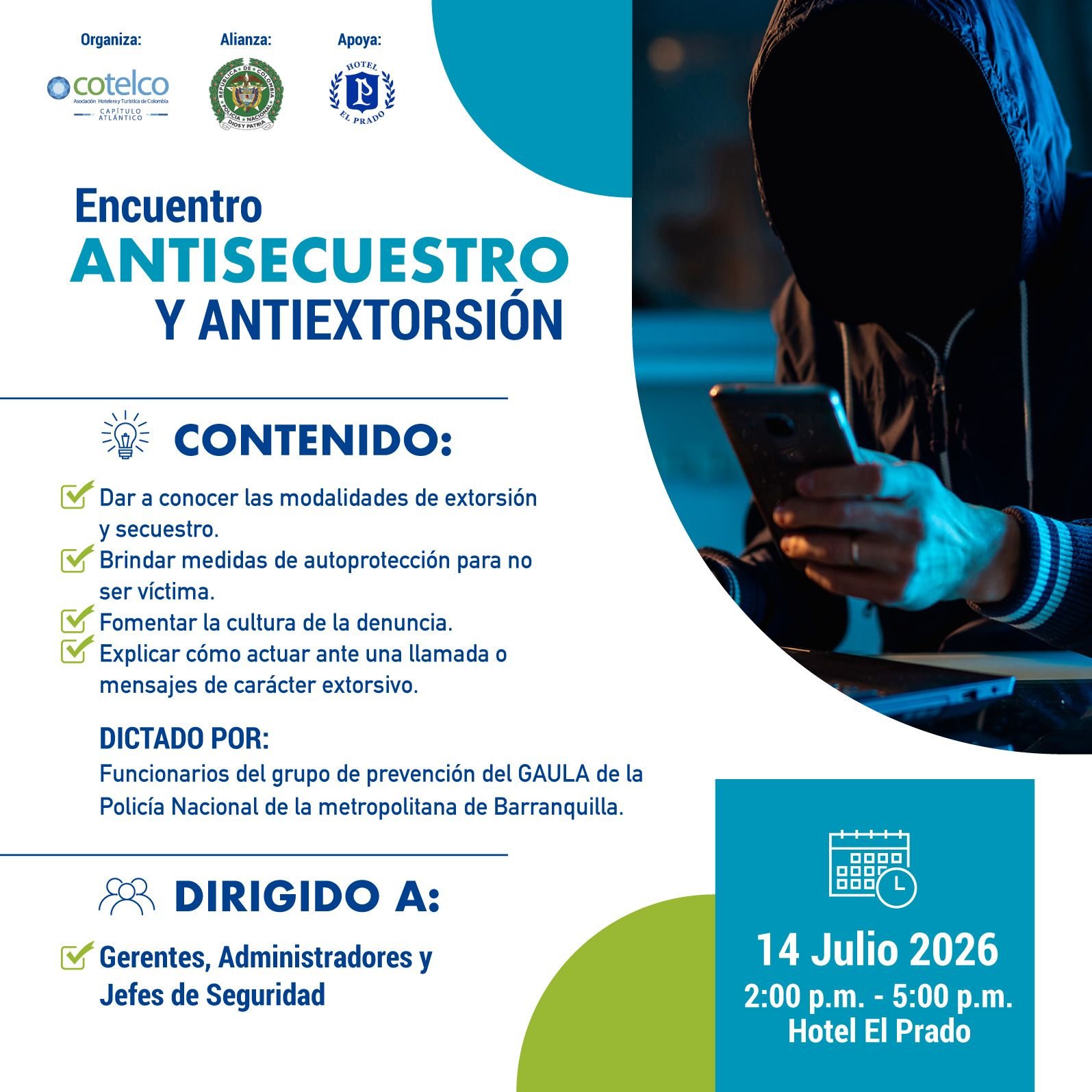 Encuentro antisecuestro y antiextorsión